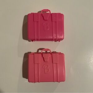 VINTAGE 1990s Barbie Doll Pink Suitcase Luggage